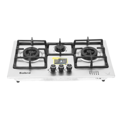Sabro Kitchen Hob Model SH-100 – 3 Burners Auto Ignition